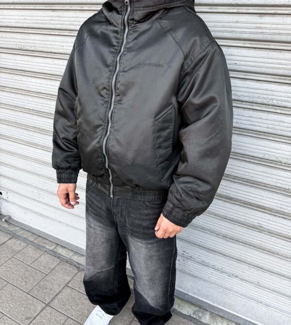 Bomber High Zip Ricamato