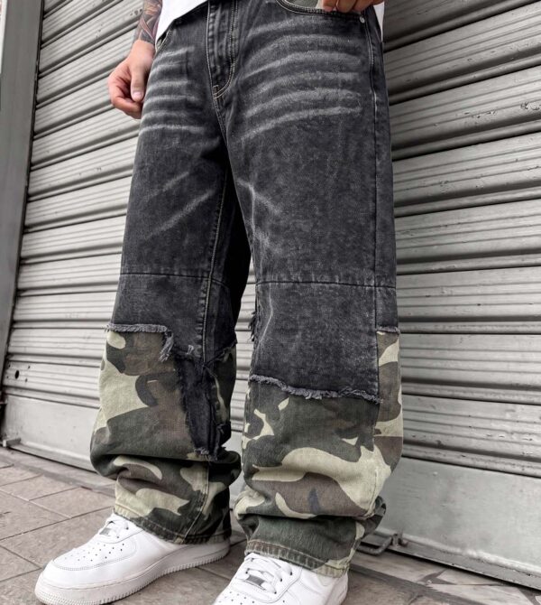 Baggy Double Destroyed Military