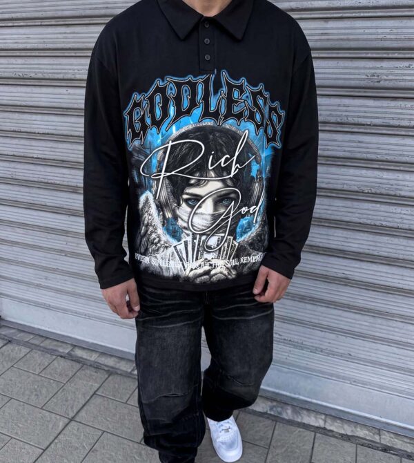 Polo Longsleeve Godless