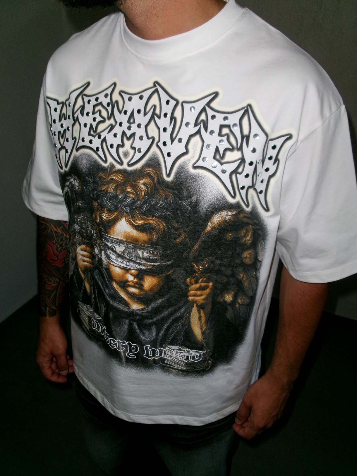 Heaven Tee Borchiata