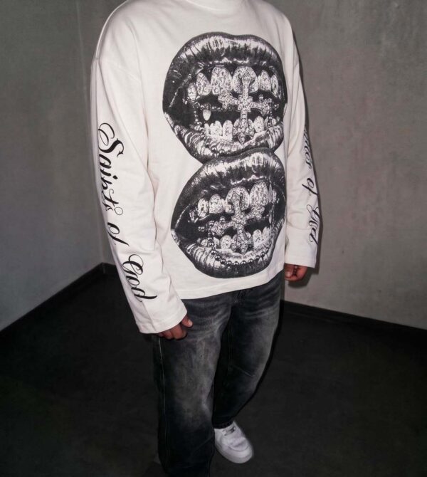 Longsleeve Lips Crop