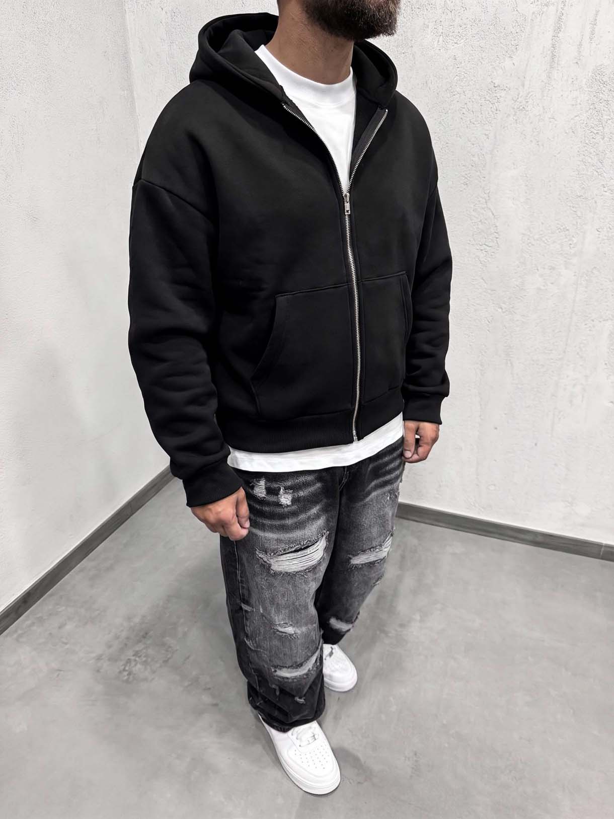 Hoodie Crop Zip Mod.Z - immagine 6