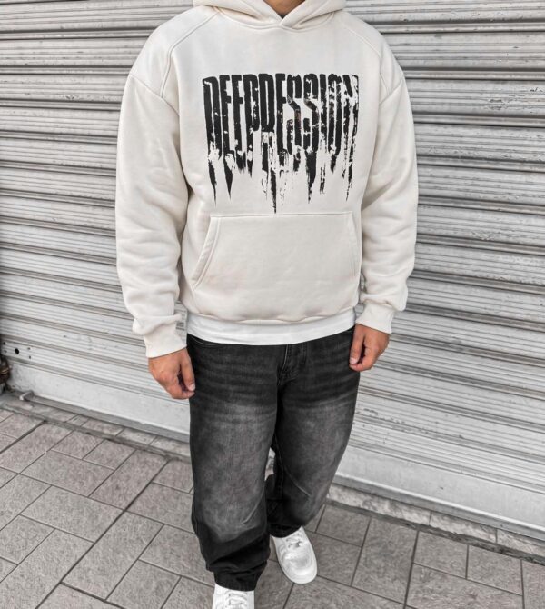 Hoodie Pression Stampa Gommata
