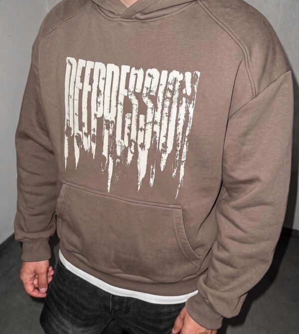 Hoodie Pression Stampa Gommata