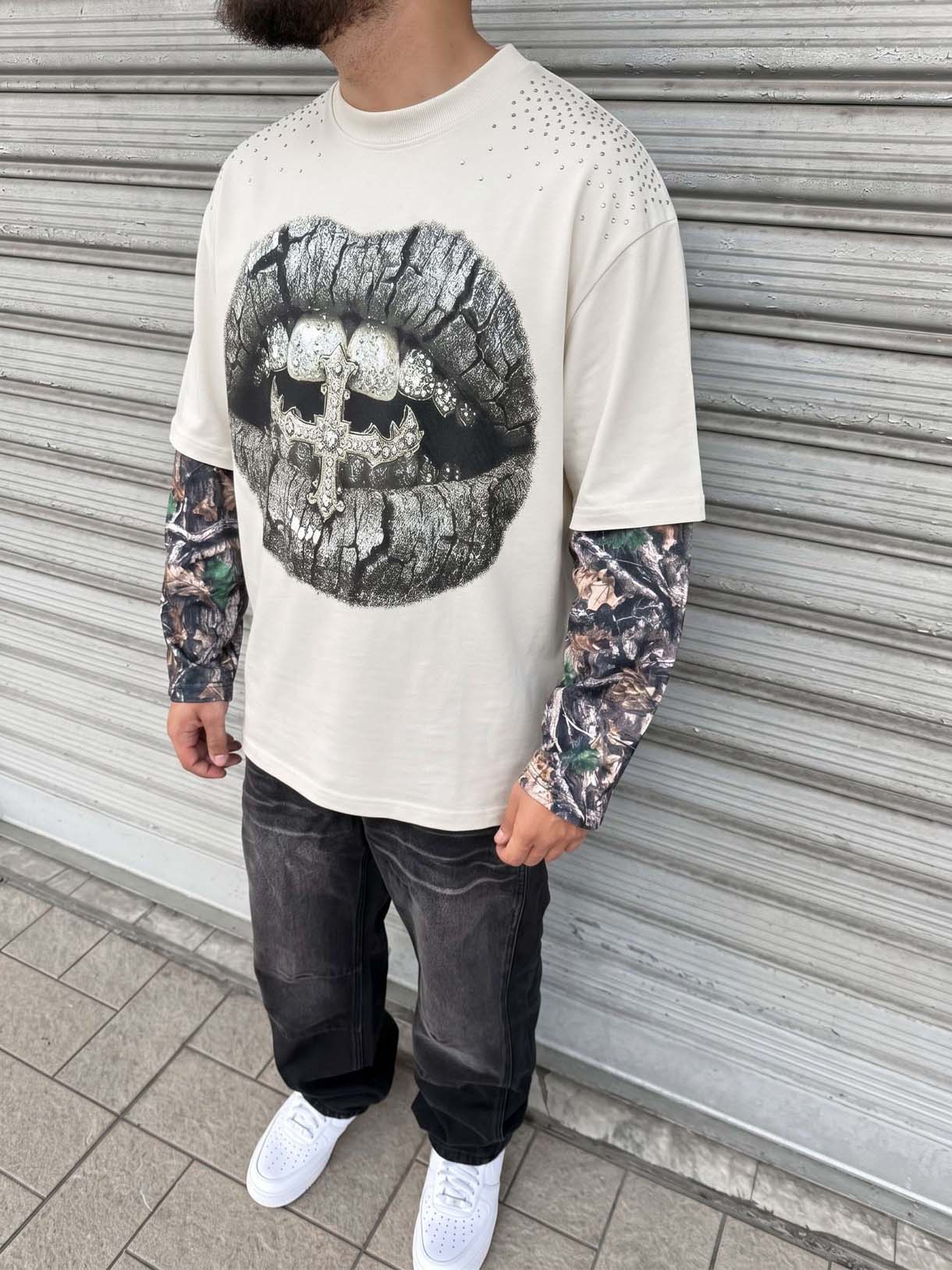 Longsleeve Camo Mouth - immagine 3