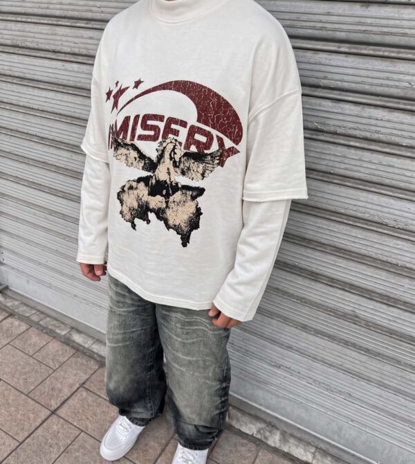 Misery Longsleeve Premium con rotture