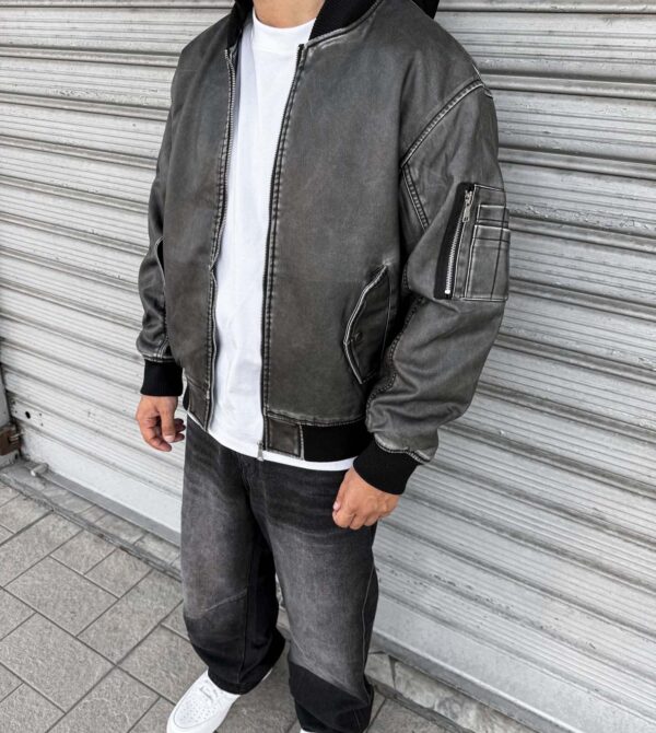 Bomber Ecopelle Cappuccio Mod.Z