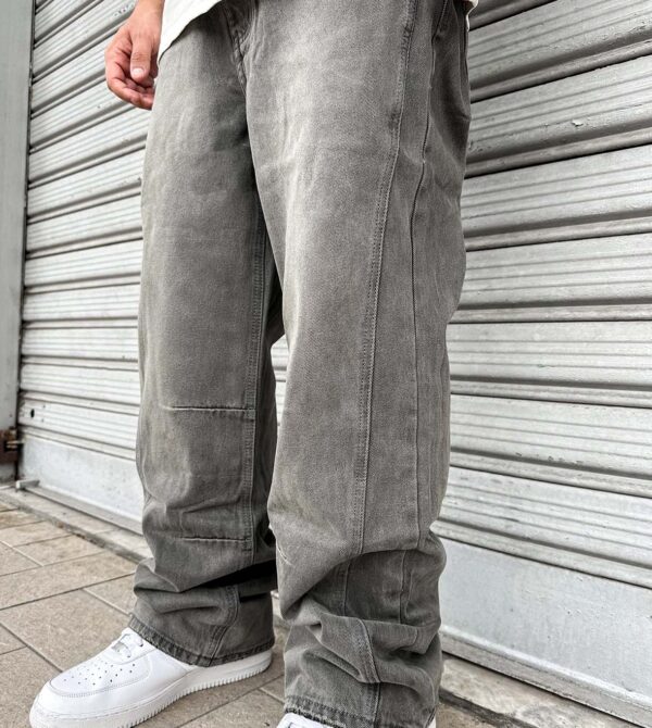 Double Line Grey Velvet