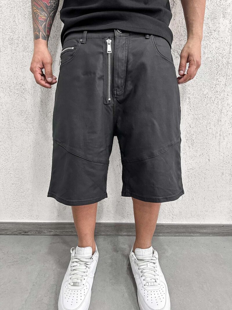 Shorts Double Zip Ecopelle - immagine 3