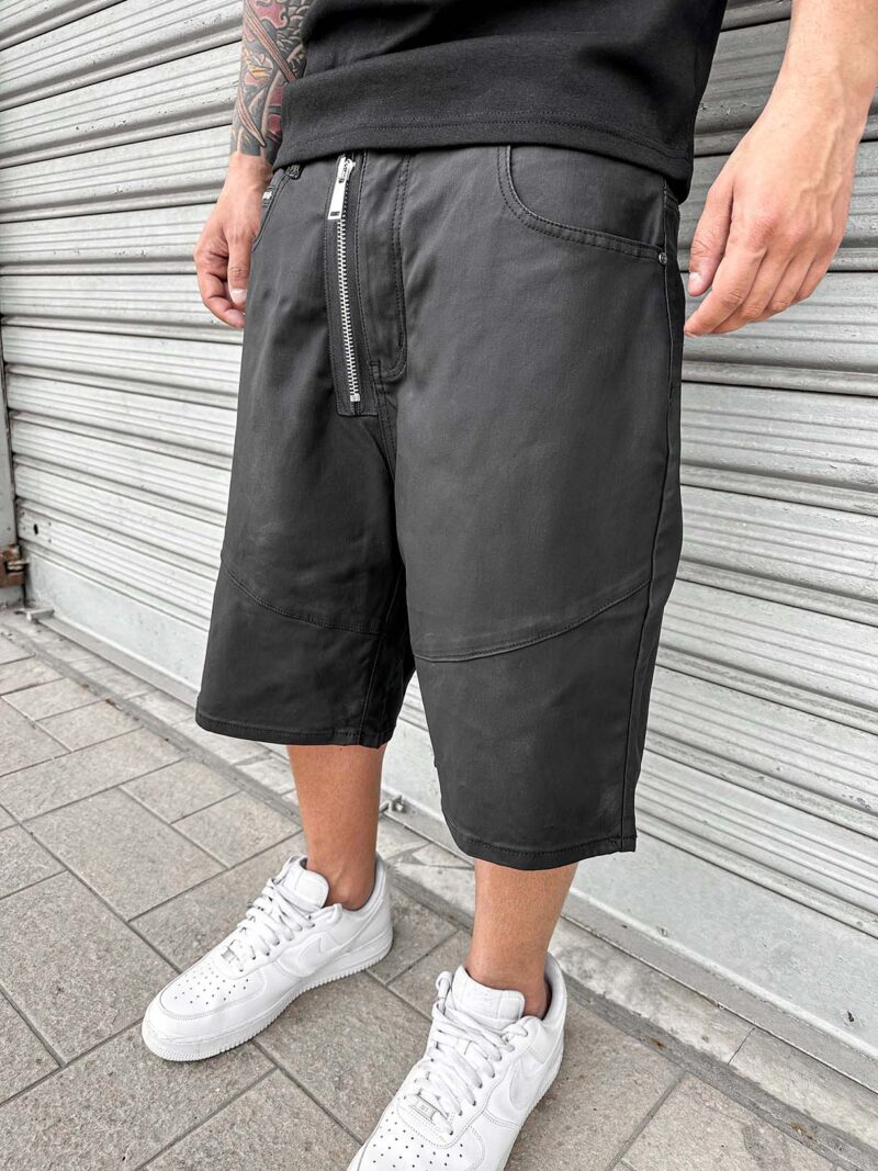 Shorts Double Zip Ecopelle - immagine 4