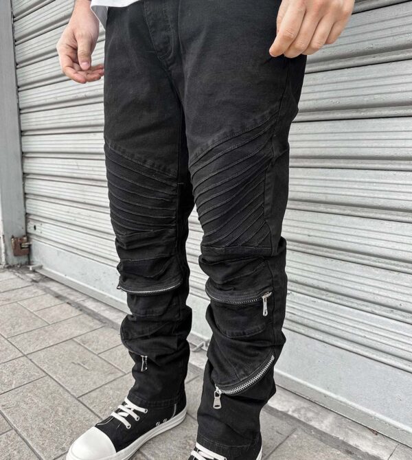 Biker Low Zip Black