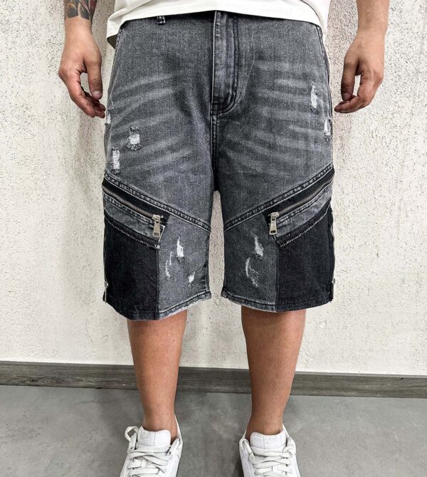 Shorts Patch Black Zip