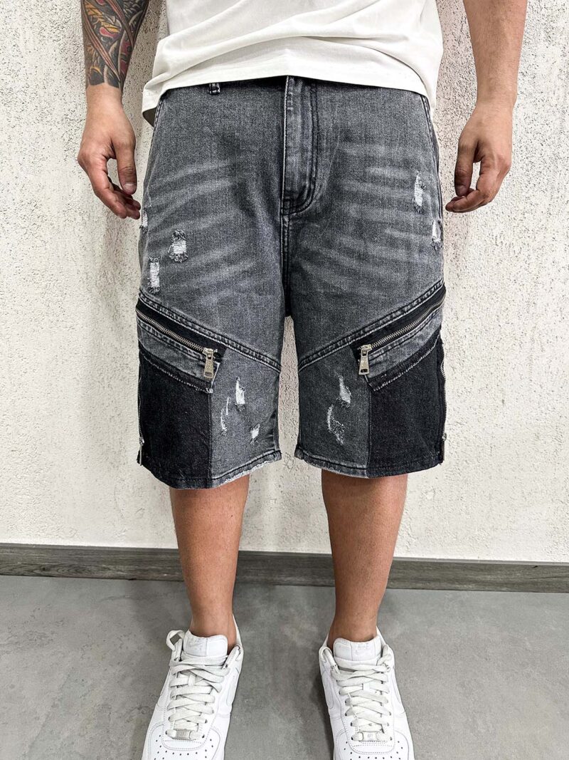 Shorts Patch Black Zip - immagine 2