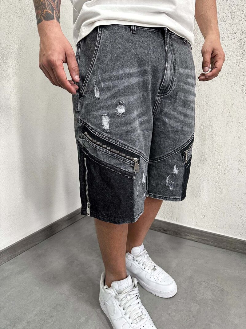 Shorts Patch Black Zip - immagine 4