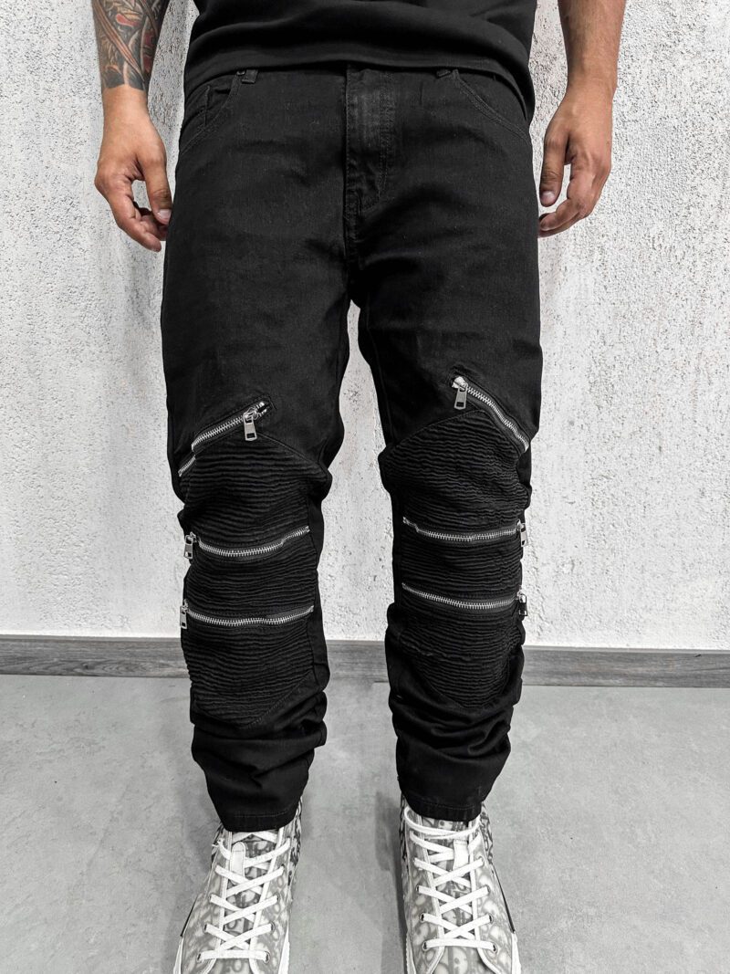 Byker Six Zip Total Black