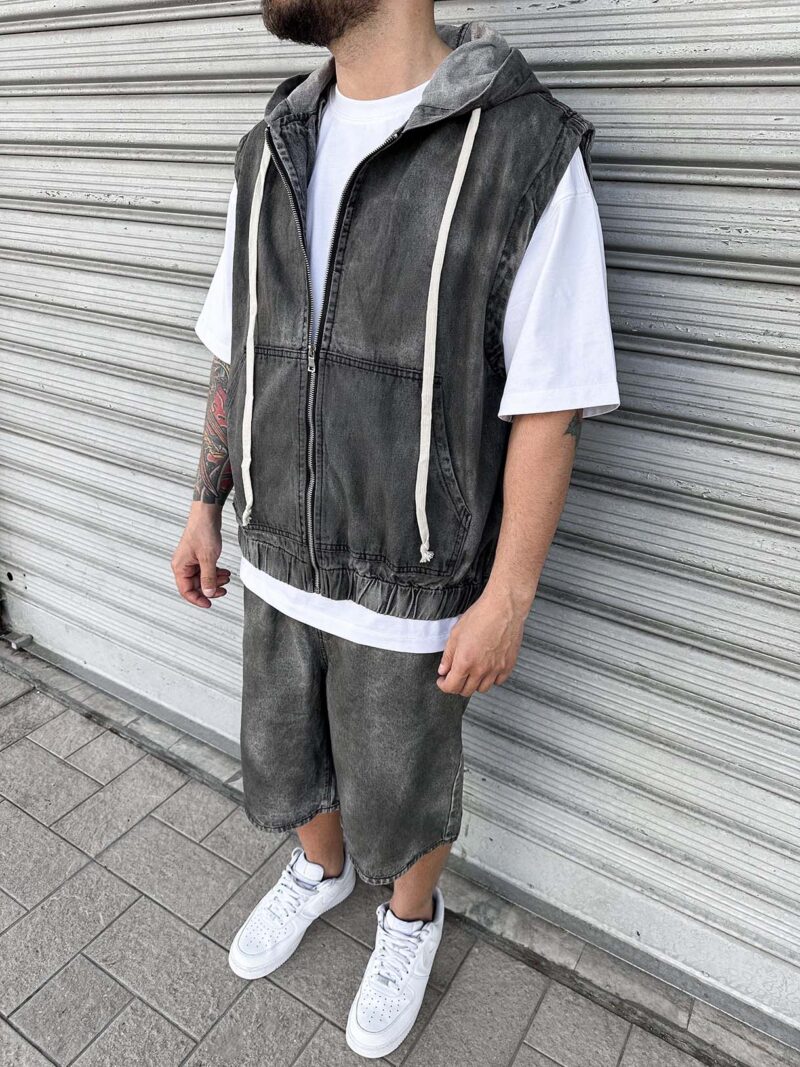 Coord Sleeveless Dirty Wash