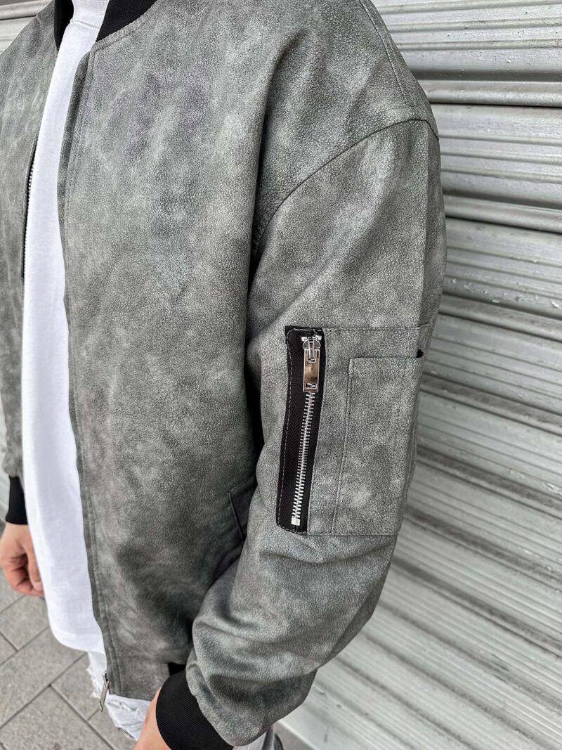 Jacket Grey Wash Ecopelle - immagine 2