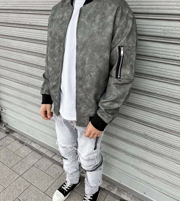 Jacket Grey Wash Ecopelle