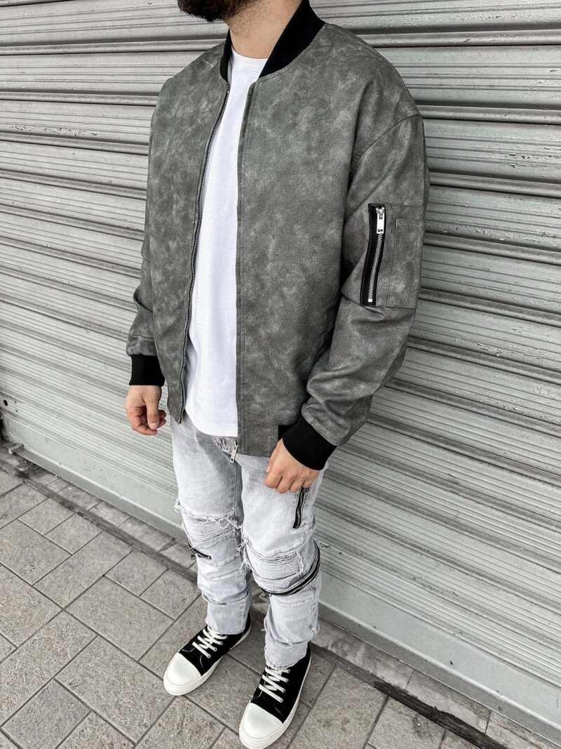 Jacket Grey Wash Ecopelle