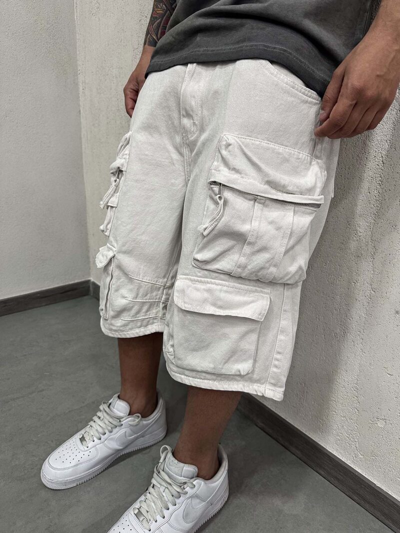 Cargo Shorts Cream - immagine 4