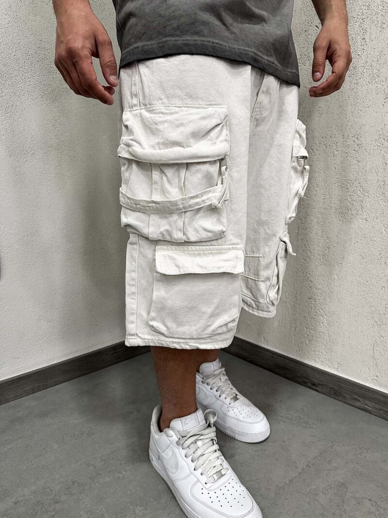 Cargo Shorts Cream - immagine 3