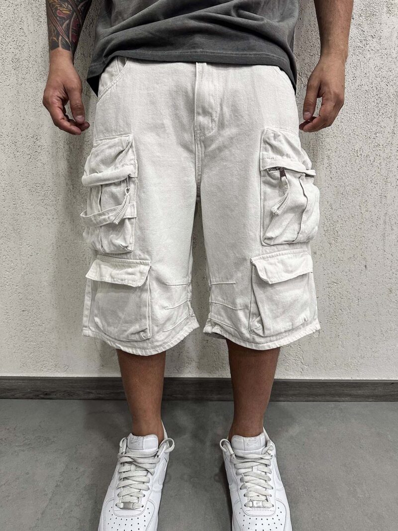 Cargo Shorts Cream - immagine 2