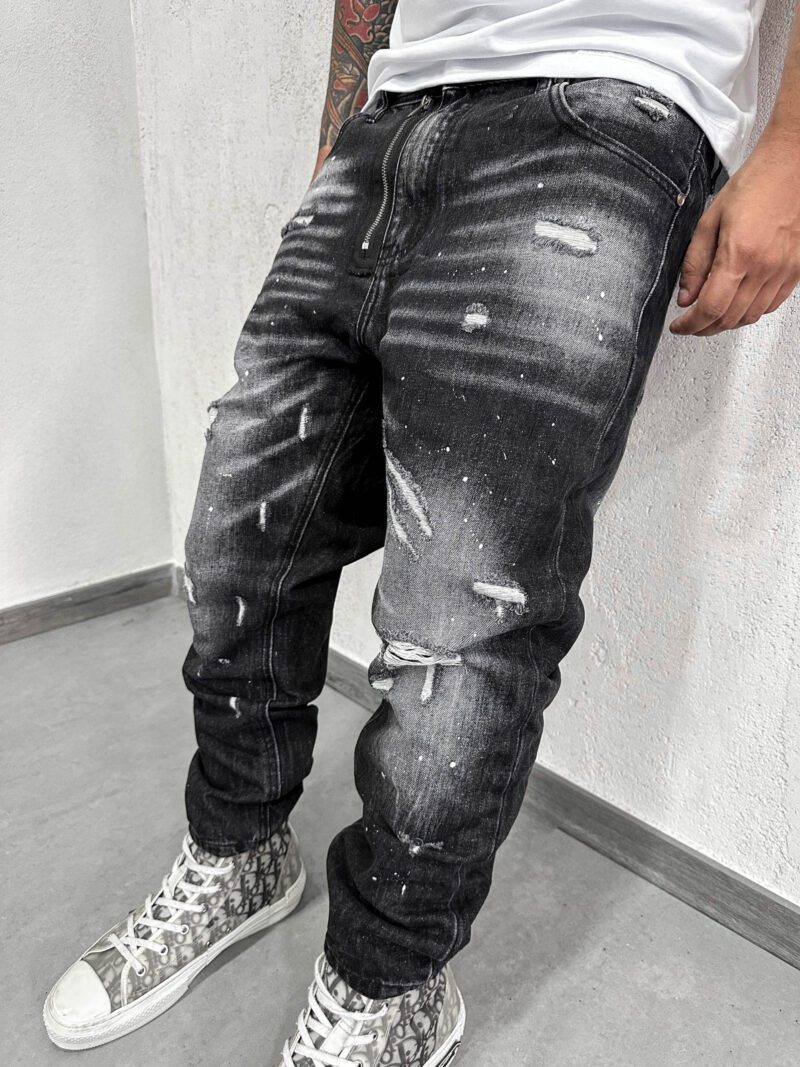 Grey Pointed Zip - immagine 2