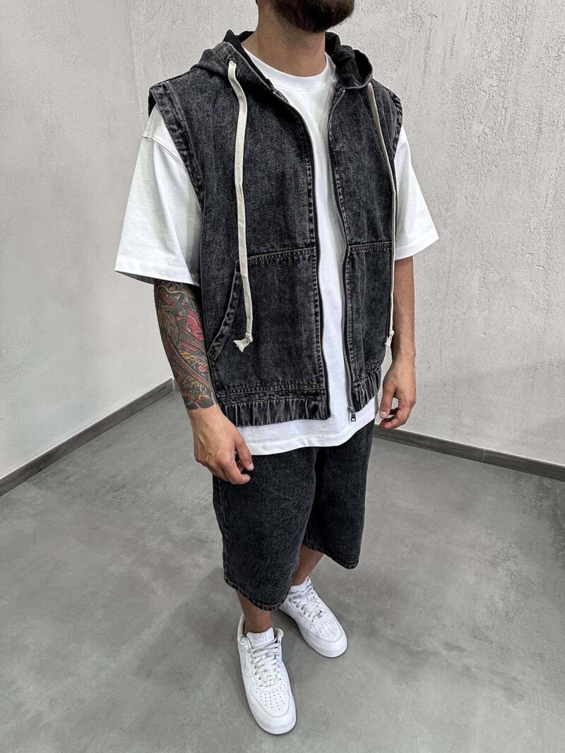 Coord Sleeveless Dark Grey - immagine 2