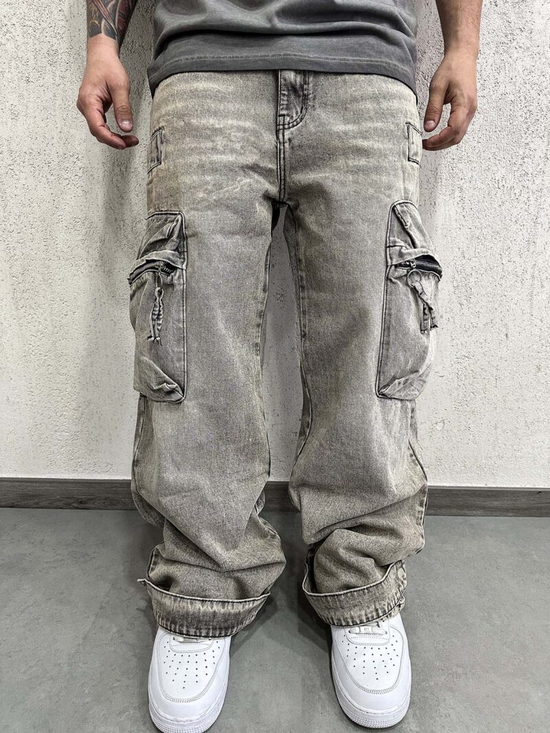 Cargo Sabbiato Low Zip Mod. B - immagine 4