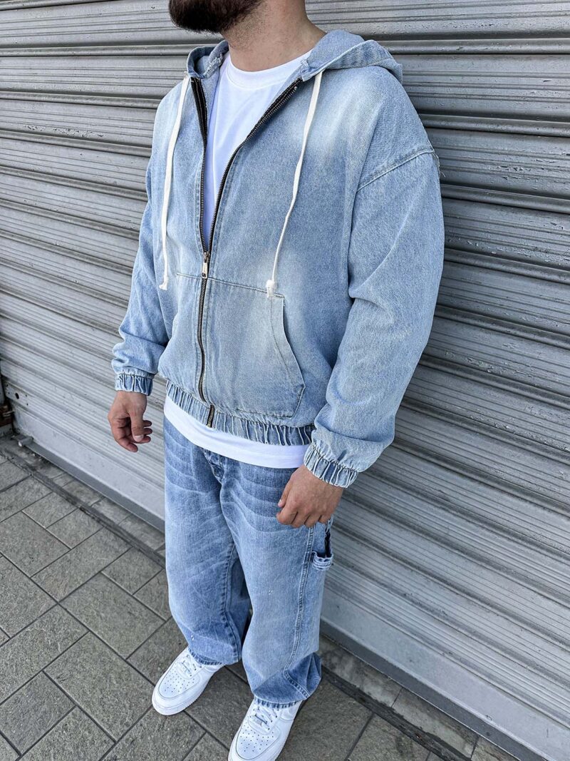 Jeans Jacket Clear Blue