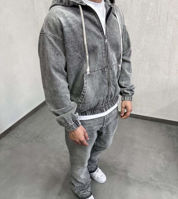 Jeans Jacket Clear Grey