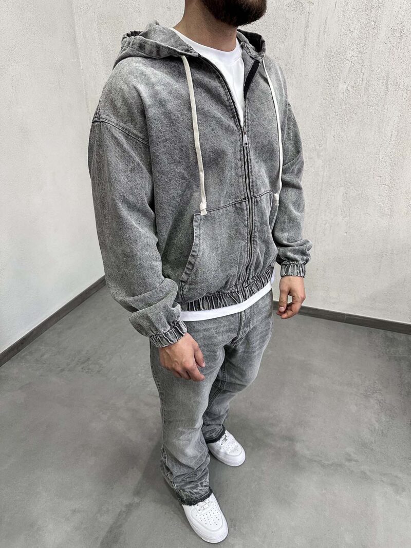 Jeans Jacket Clear Grey