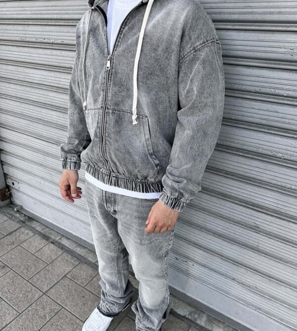 Jeans Jacket Clear Grey