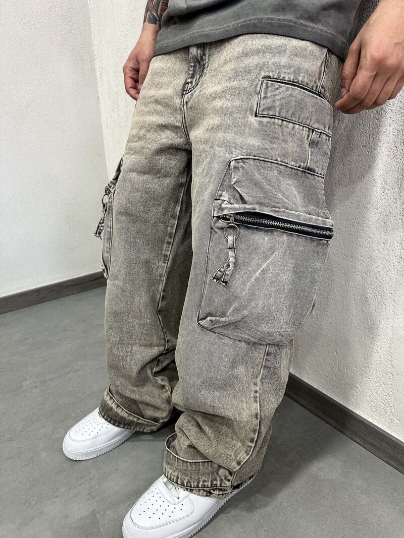 Cargo Sabbiato Low Zip Mod. B - immagine 3