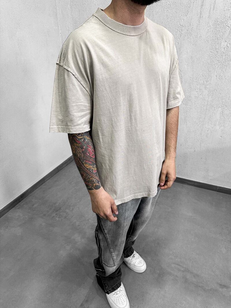 Shirt Washed Cucitura Rovescio - immagine 3