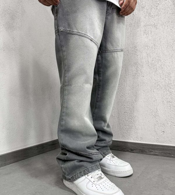 Flare Six Button Grey