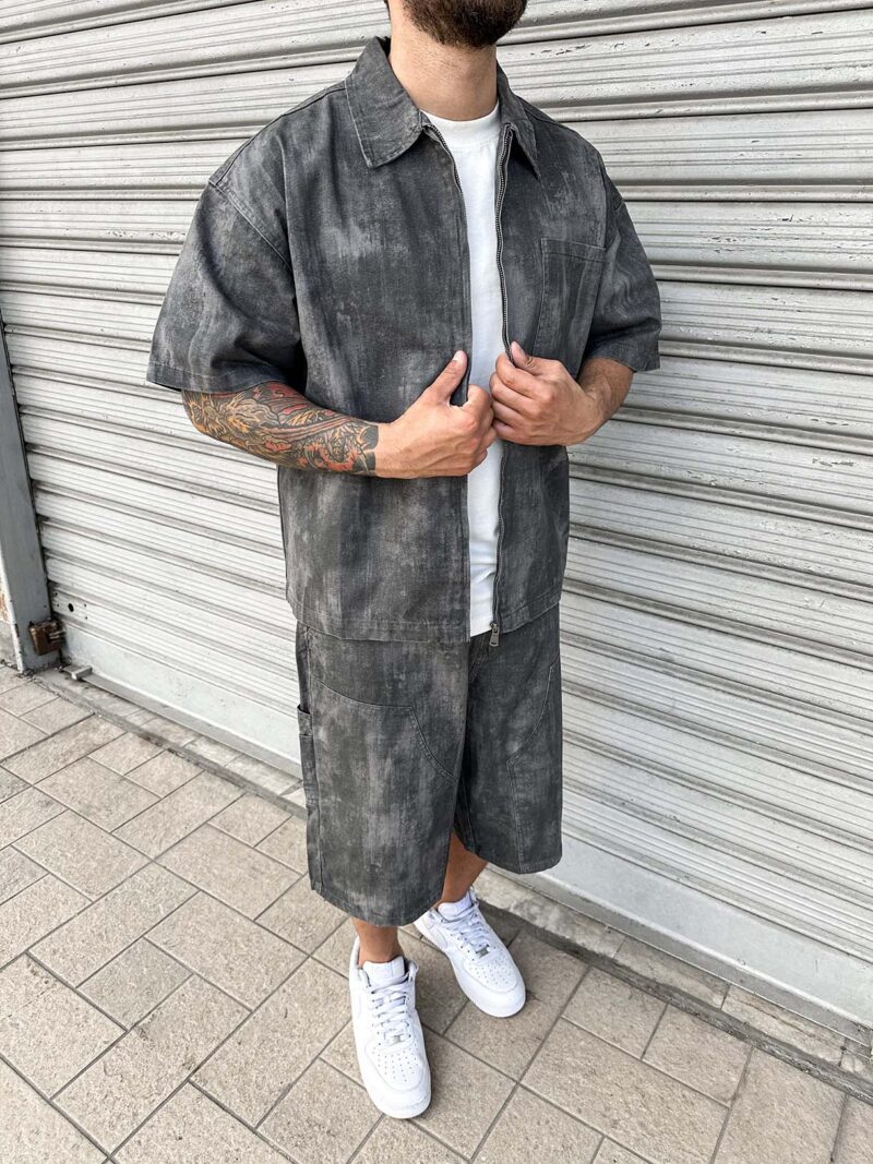 Coord Crop Carpenter Grigio Scuro
