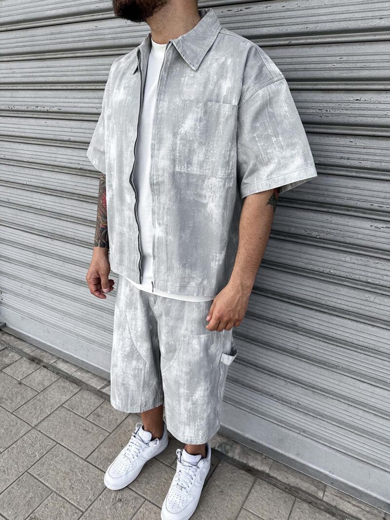 Coord Crop Carpenter Grigio Chiaro