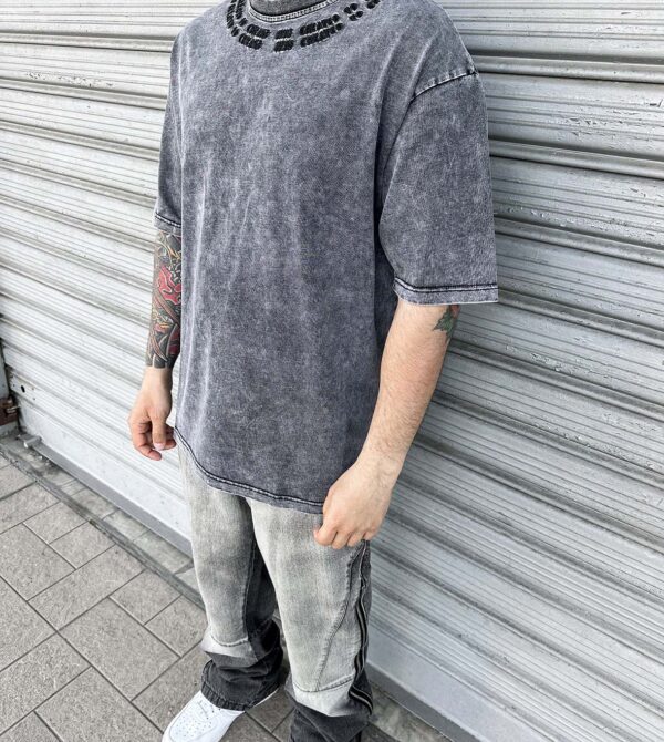 Shirt Marmo Wash Ricamata