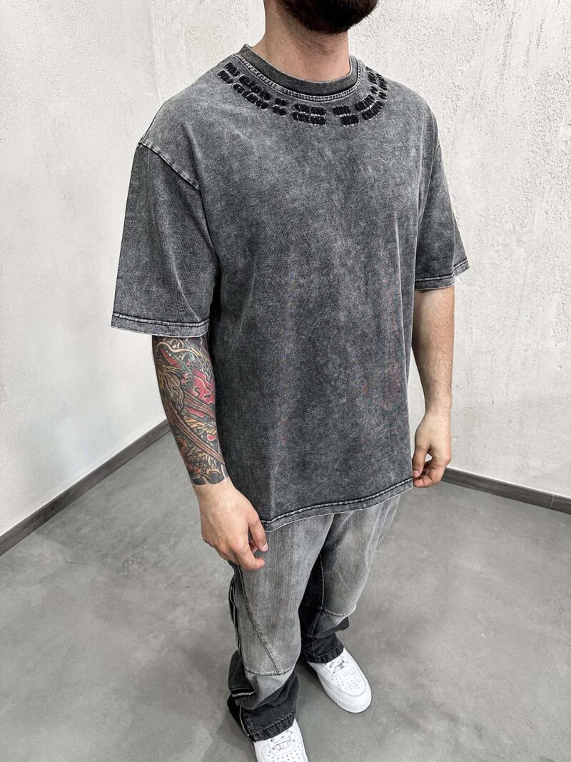 Shirt Marmo Wash Ricamata - immagine 3