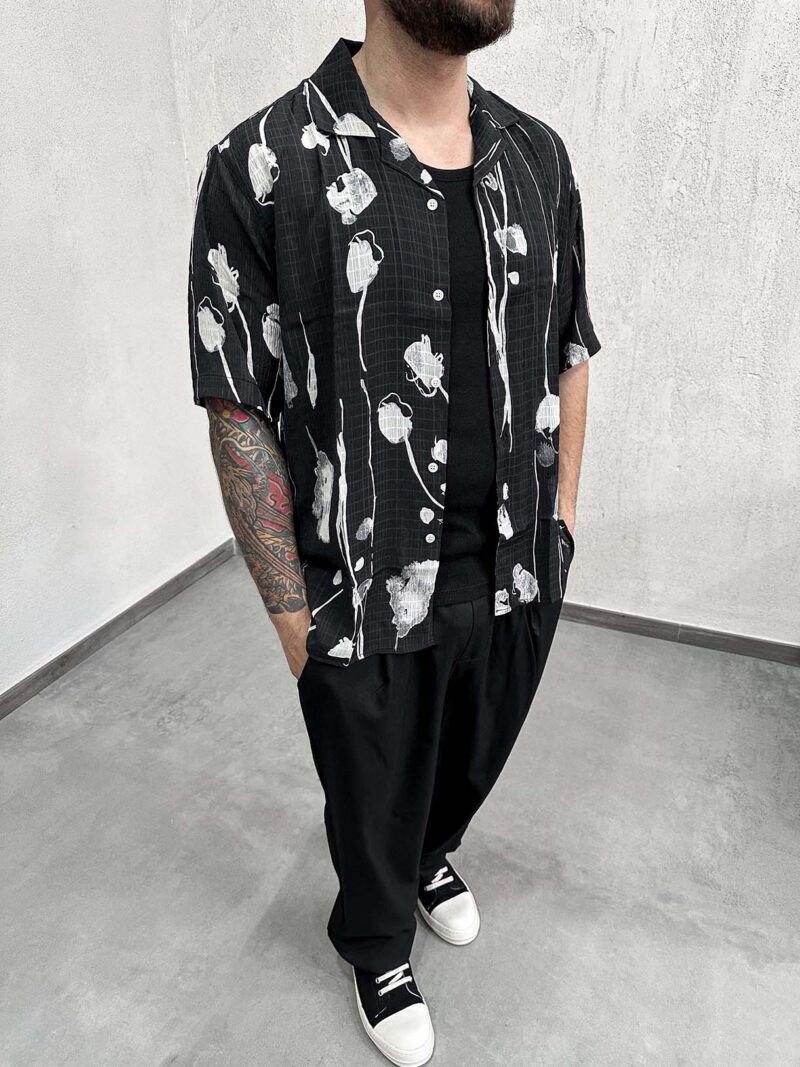 Camicia Floreal Black Mod.Z - immagine 2