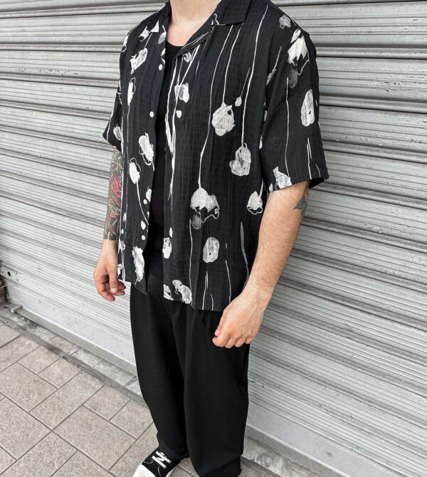 Camicia Floreal Black Mod.Z