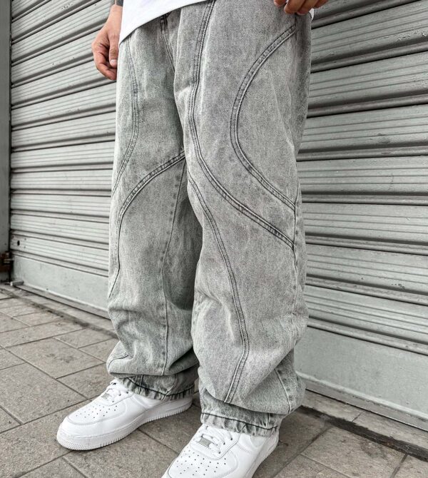 Circles Baggy Ricamato