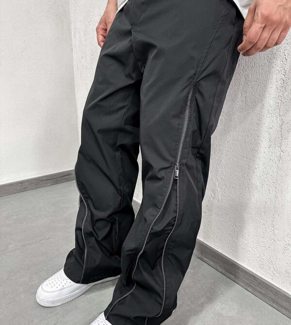 Flare Panta Zip Tessuto Leggero