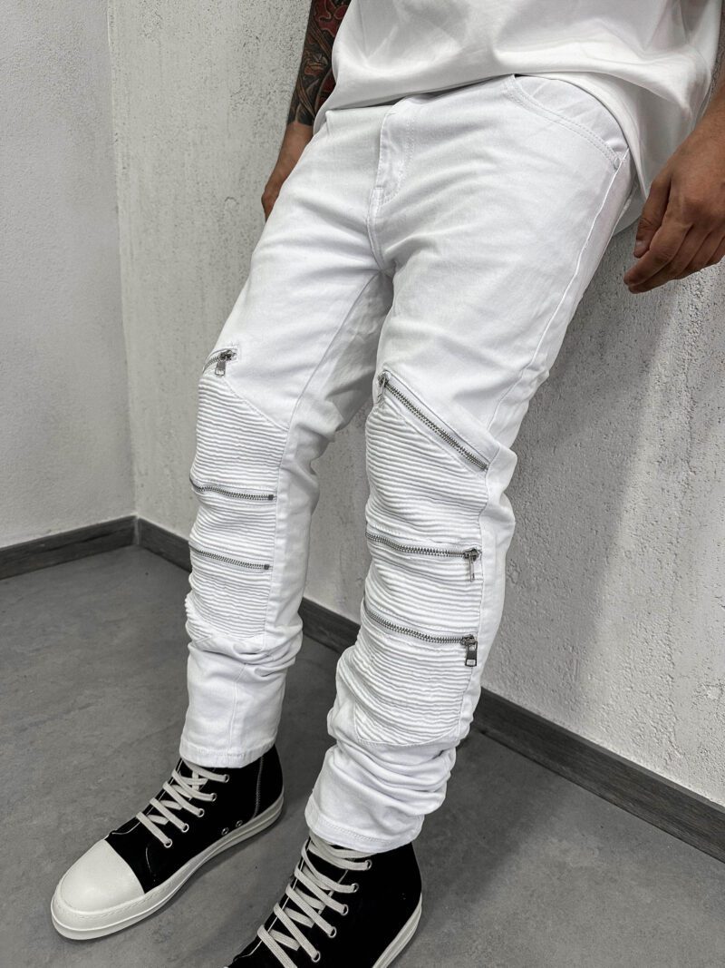 Byker Six Zip White