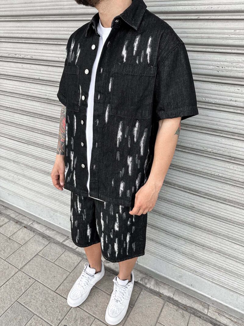 Coord Total Jeans Black Destroyed - immagine 2