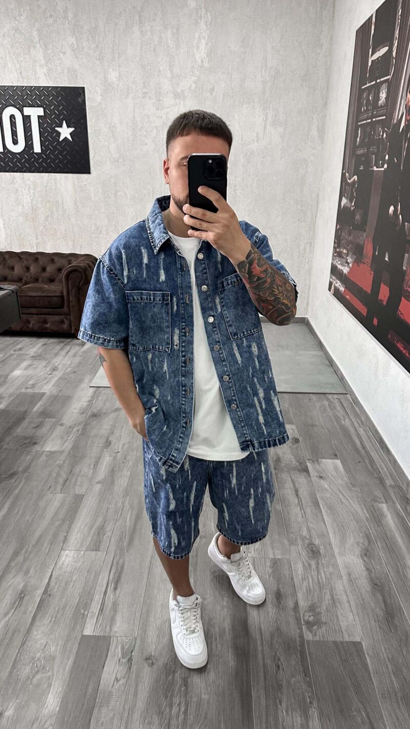 Coord Total Jeans Blu Destroyed - immagine 2