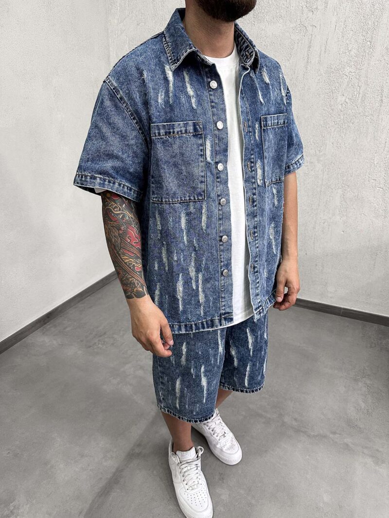 Coord Total Jeans Blu Destroyed - immagine 3