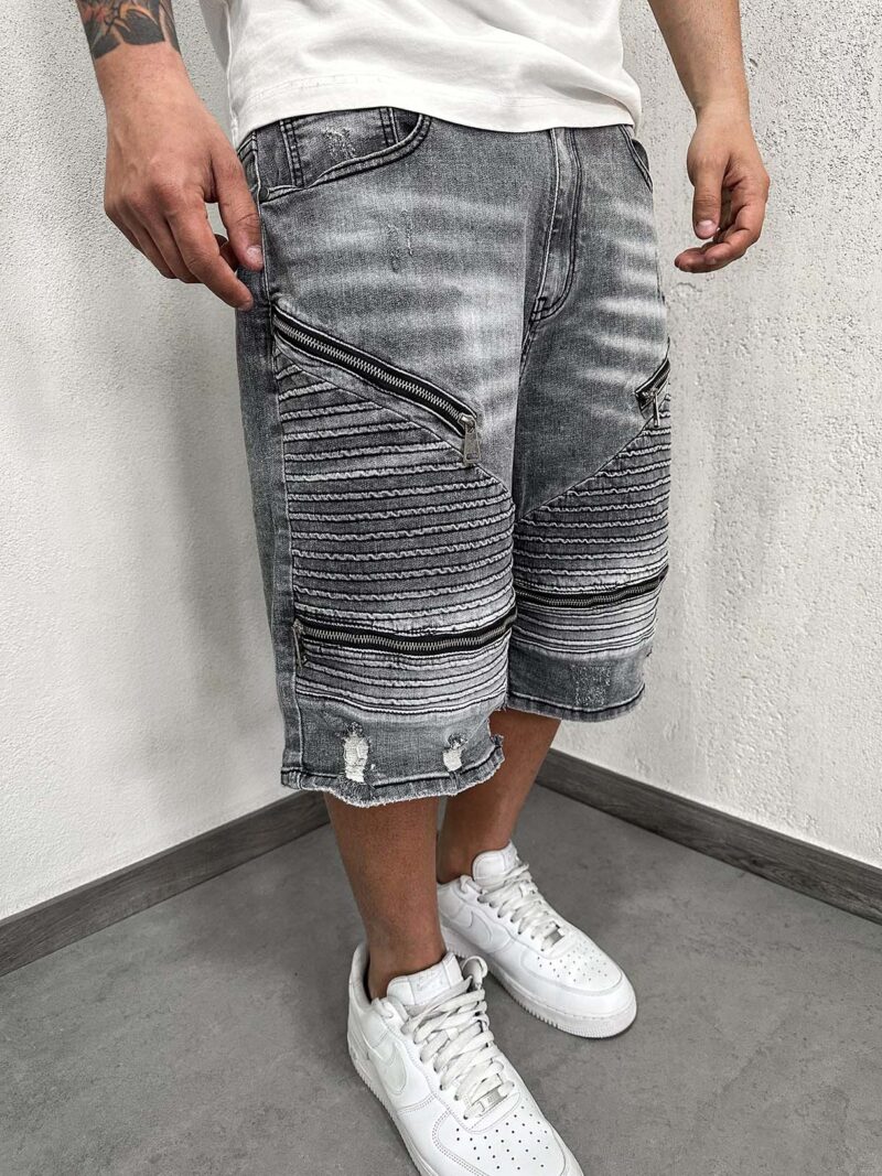 Shorts Four Zip Grey - immagine 2