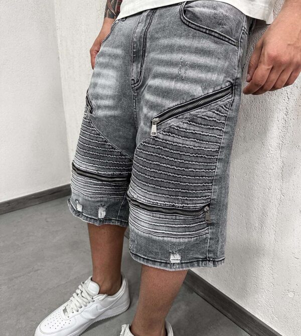 Shorts Four Zip Grey